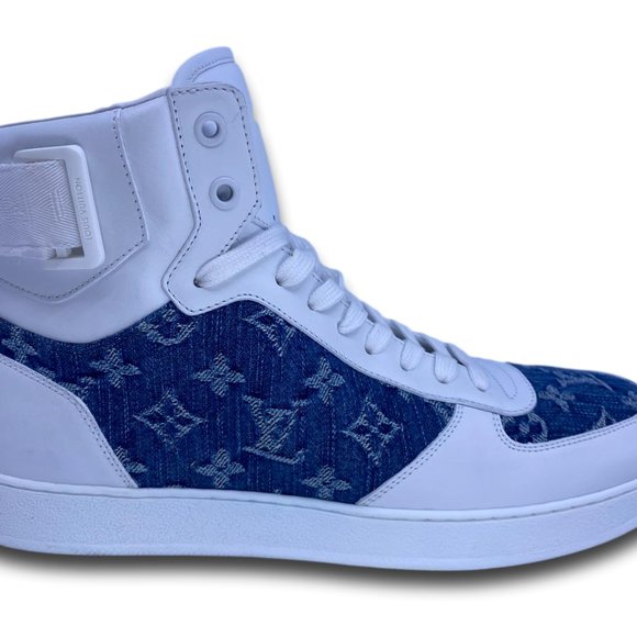 Louis Vuitton, Shoes, New Louis Vuitton Rivoli Sneaker Boot Denim